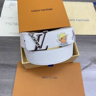 最安値挑戦ルイヴィトン サンチュールLVイニシャル 本物 40MM リバーシブル ベルト vuy68513