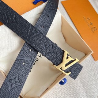 定番ルイヴィトン 本物 サンチュールLVイニシャル 30MM リバーシブルベルト vuw77536