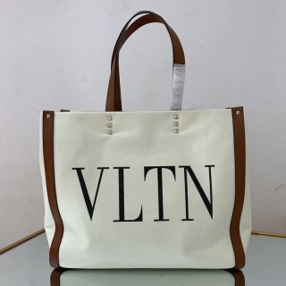 入手困難ヴァレンティノ トートバッグ 本物 ショッピングバッグ NEON VLTN キャンバス ミディアム Vui76345