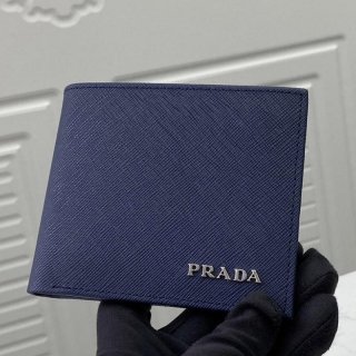 《大人気》プラダ レザー折りたたみ財布 本物 pui67139