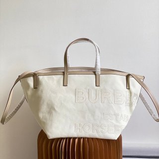 入手困難【バーバリー トートバッグ 本物】ミディアム　チェックキャンバス ビーチ Bar87501