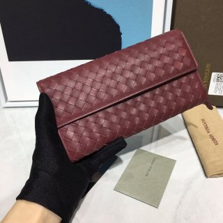 ★日本!!人気！ボッテガヴェネタ 本物 イントレチャート ラム スナップ 長財布 boz36242