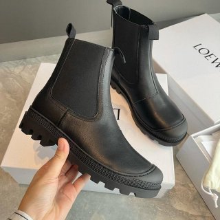 新作 お洒落に ロエベ ブーツ 本物 CHELSEA BOOT カーフ サイドゴアブーツ lou35699