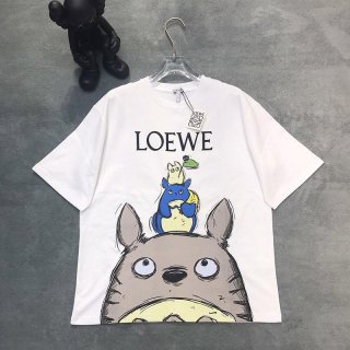 大人気！可愛い ロエベ トトロ tシャツ 本物 コラボ コットン loo38422