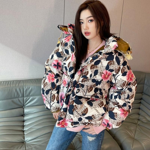 秋冬新作 グッチ×ノースフェイス 本物◆コラボ ダウン ジャケット guj22852