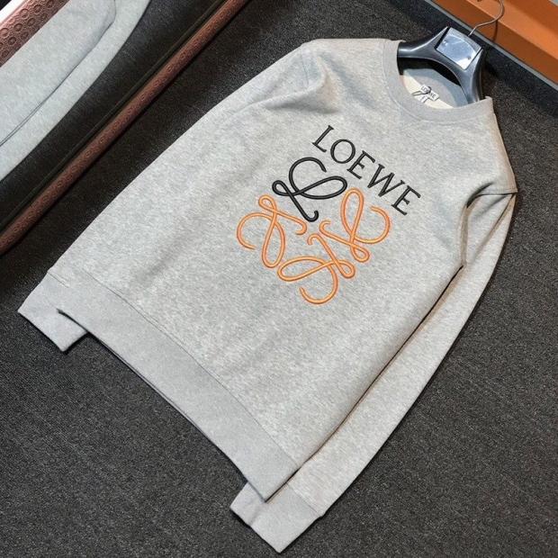 ★日本!!人気！ロエベ アナグラム エンブロイダリー スウェットシャツ 本物 lok02660
