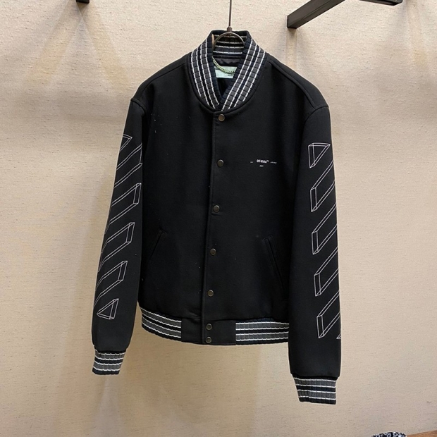 人気急上昇 OFF-WHITE ジャケット 本物 ミニマル ボンバージャケット ofv45257