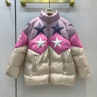 大人気！【ミュウミュウ コート 本物】キルティング ナイロン ダウンジャケット 新作 mys20502