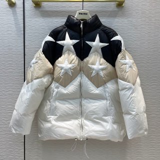 大人気!!新色【ミュウミュウ コート 本物】キルティング ナイロン ダウンジャケット myq06348
