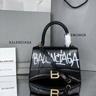 バレンシアガ アワーグラスシェイプ Smallトップハンドルバッグ 本物 bae84220