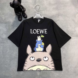 争奪戦 可愛い ロエベ トトロ tシャツ 本物 コラボ コットン lop69694