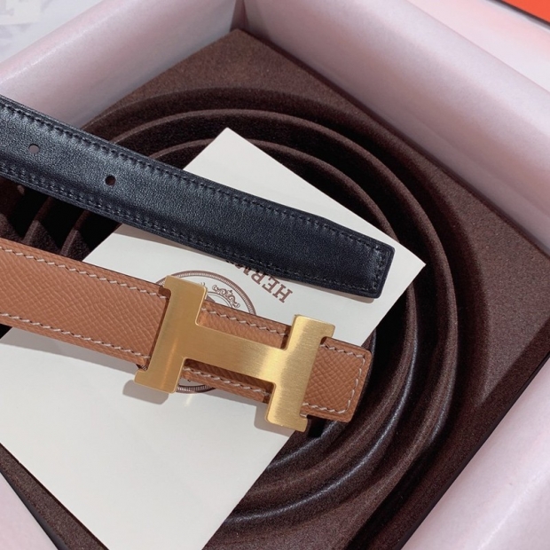 完売必至エルメス Hベルト 本物☆ベルトバックル ミニ コンスタンス リバーシブルベルト25mm erq55139
