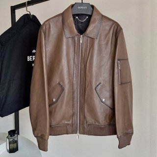 秋冬新作 ベルルッティ パティーヌ レザー ブルゾン 本物 bej17840