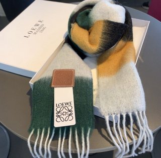 完売必至ロエベ ストライプ スカーフ 本物 (モヘア) loa92123