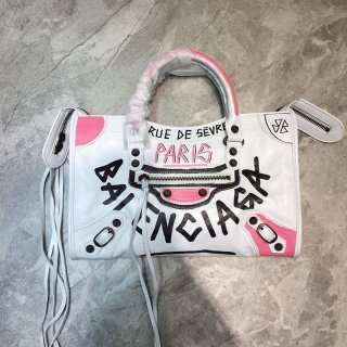 《大人気》バレンシアガ シティS 本物 ハンドバッグ グラフィティ クラシック bay98194