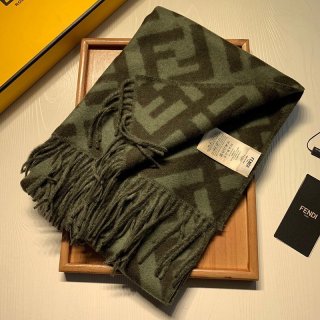 日本未入荷フェンディ マフラー 本物 スカーフ ウール インターシャ タッセル fel80938