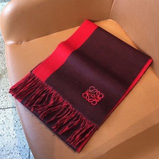 定番ロエベ バイカラー スカーフ 本物 (ウール&カシミヤ) lol46278