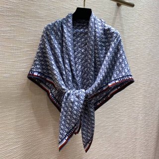 お洒落にディオール マフラー 本物 ショール シルクウール deo04762