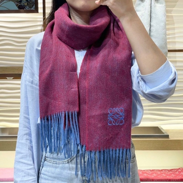 最安値挑戦ロエベ カシミヤ マフラー 本物 lok69611