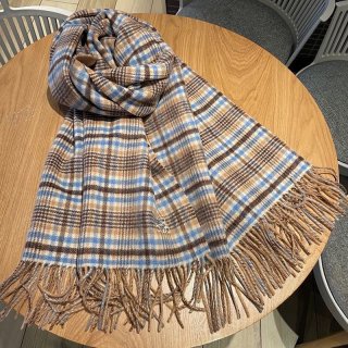 一目惚れロエベ チェック スカーフ 本物 (カシミヤ) loe57570