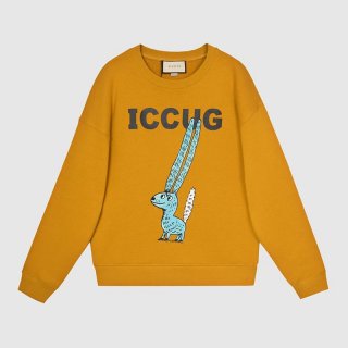 【日本未発売】グッチ 本物フレイヤ ハルタス “ICCUG” アニマルプリント パーカー gul33720 【日本未発売】グッチ 本物フレイヤ ハルタス “ICCUG” アニマルプリント パーカー gul33720