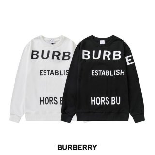 ★日本!!人気！バーバリー オーバーサイズコットンスウェットシャツ 本物ロゴ Baz00158