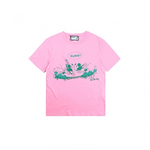 セール新作 グッチ コットン Tシャツ 本物 半袖 ロゴ gub08445