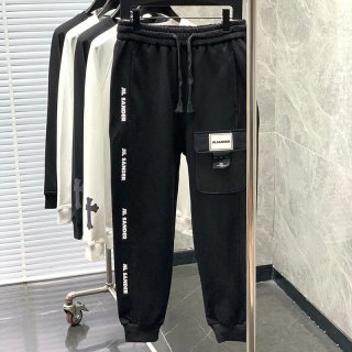 最安値挑戦ジルサンダー パンツ 本物 モノグラム★コットン スウェットパンツ Jiv19448