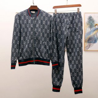 人気急上昇 グッチ ジャージ 本物【上下 セット】GGジャガードコット gua14567