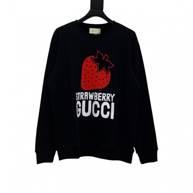 春もの新作 グッチ 21AW★STRAWBERRY ロゴ キラキラ 本物 スウェット gut54976