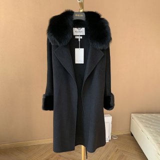 ★日本!!人気!マックスマーラ ピュア カシミヤ コート コピー ブラック mau79681 ★日本!!人気!マックスマーラ ピュア カシミヤ コート コピー ブラック mau79681