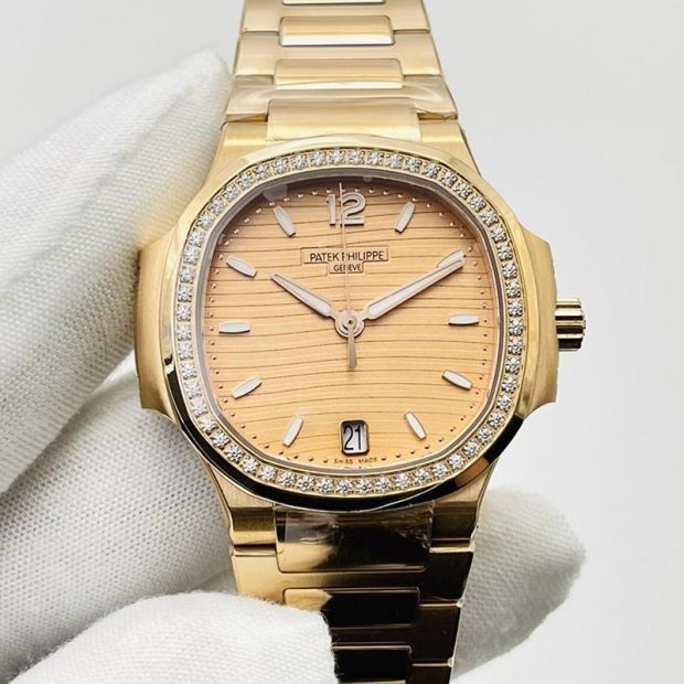 目を惹くカラーパテックフィリップ ノーチラス 本物 約34mm pal00283