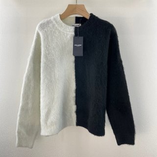 大人気!!新色サンローラン 本物 ウールジャカード ボートネック長袖セーター Sai53985