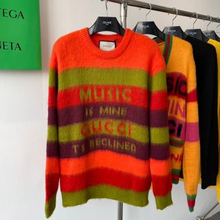 【限定カラー】グッチ 100周年 セーター ウール トップス 本物 ロゴ プレタ guy59239
