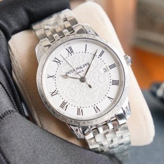 希少色パテックフィリップ カラトラバ 本物 レリーフ腕時計 3色 約40.0mm paq04122