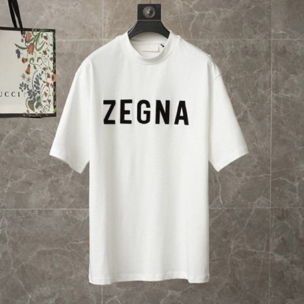 大人気！エルメネジルド ゼニア×フィア オブゴッド コラボ Tシャツ 本物 ホワイト fir79266