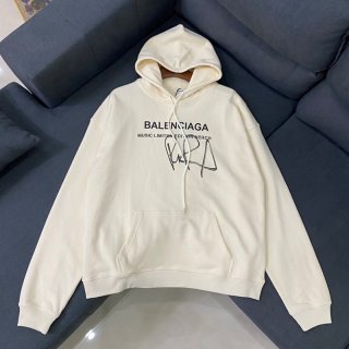 限定コラボ【バレンシアガ パーカー 本物】× RUPAUL サイン カーキ bac53106