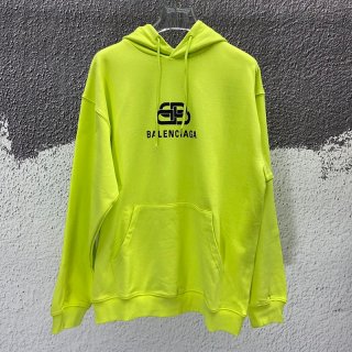 一目惚れバレンシアガ 本物 パーカー ＊BBロゴ プリント付き スウェット bab90488