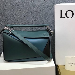 日本未入荷ロエベ パズルバッグ 本物 トリカラー ショルダーバッグ lof73235