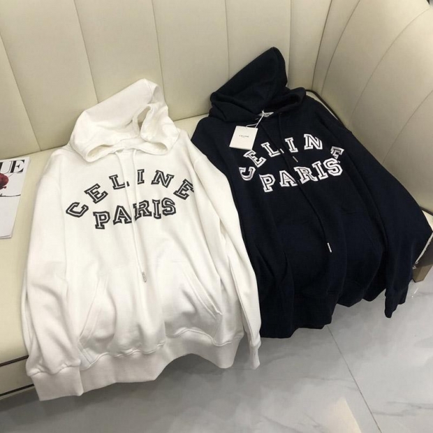 SALE【セリーヌ】"セリーヌ PARIS"フロック カシミア パーカー 本物 Cev35128