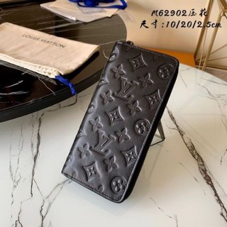 日本未入荷 ルイヴィトン 財布 本物 モノグラム アンプラント ジッピーウォレット ヴェルティカル 長財布 M62902