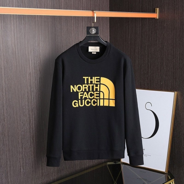 暖かい服装 ノースフェイス×グッチ 本物 コットンスウェットシャツ Nos33361
