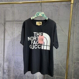 秋冬新作 グッチ×ノースフェイス 本物 コラボ★スペシャルロゴTシャツ Noa63076
