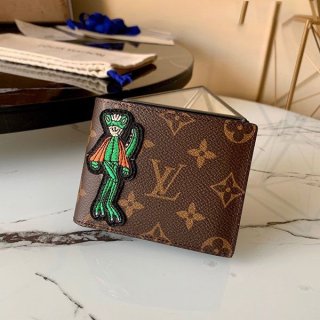 ルイヴィトン ウォレット 本物 モノグラム アニマル 二つ折り財布 M80156