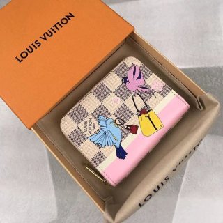 送料込★ルイヴィトン 財布 本物★ダミエ ジッピーコインパース N60138