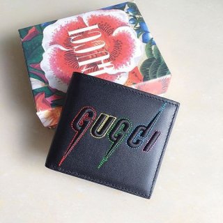 グッチ エンブロイダリー 二つ折り財布本物gg210820055