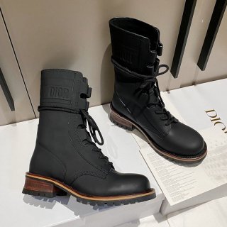 争奪戦ディオール キャンプアンクルブーツ 本物 ブラック deg34531