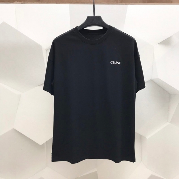 定番☆セリーヌ☆Tシャツ 本物☆サントロペフロックコットン Cey32589
