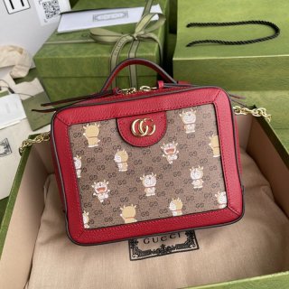 グッチ×ドラえもん★入手困難！牛丑 ミニショルダーバッグ本物655596 2TVAG 9795