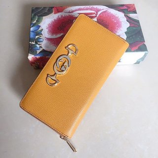 〔グッチ ズゥミ〕レザー ジップアラウンドウォレット本物gg21082707